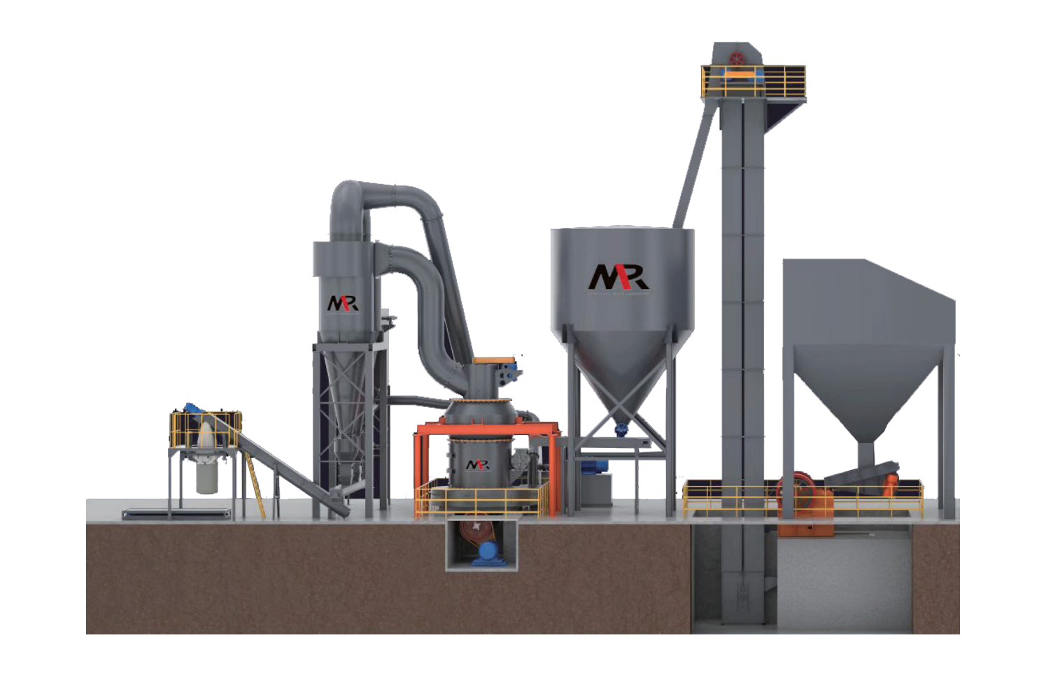 Línea de producción de molino Raymond de óxido de calcio