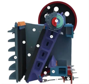 PE600X900 jaw crusher main parts