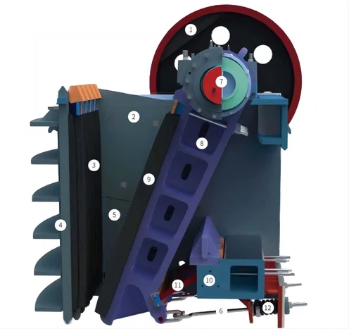 PE600X900 jaw crusher main parts