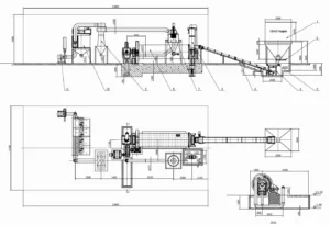 ball mill grinding plant drawing