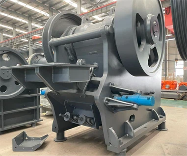 c jaw crusher hydraulic discharge port adjustment system
