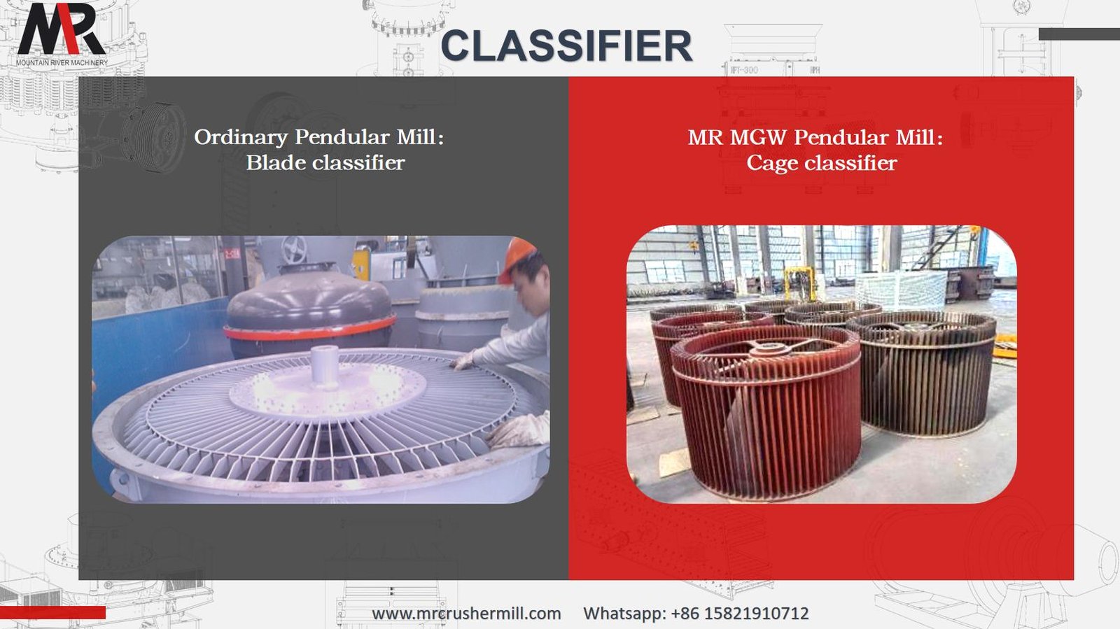 clasificador de molino Raymond