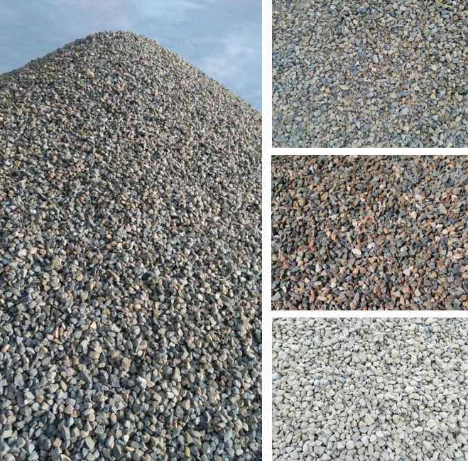 200tph Planta de Trituración de Piedras de Río -Imagen del producto terminado