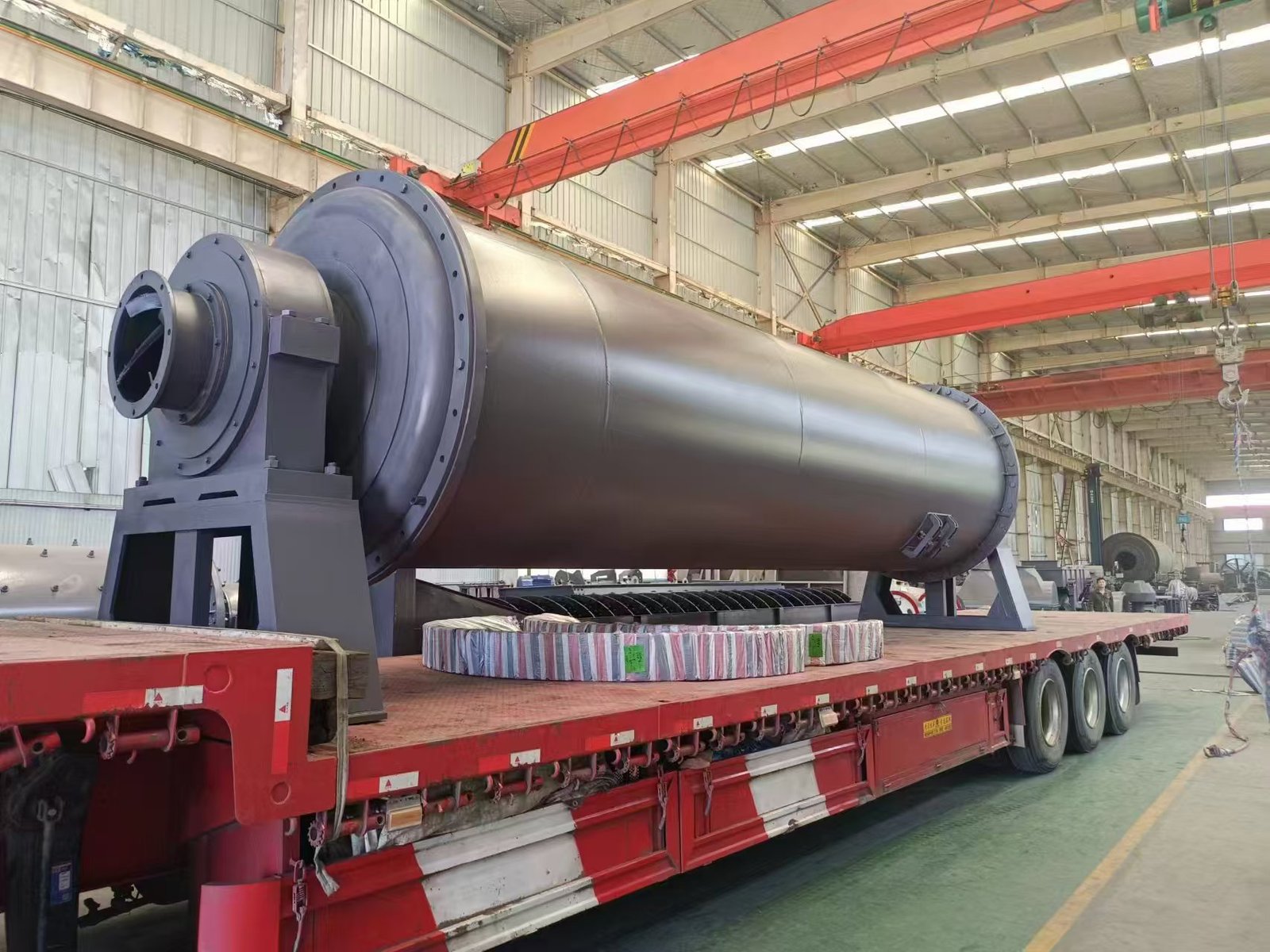 Barita molida en molino de bolas