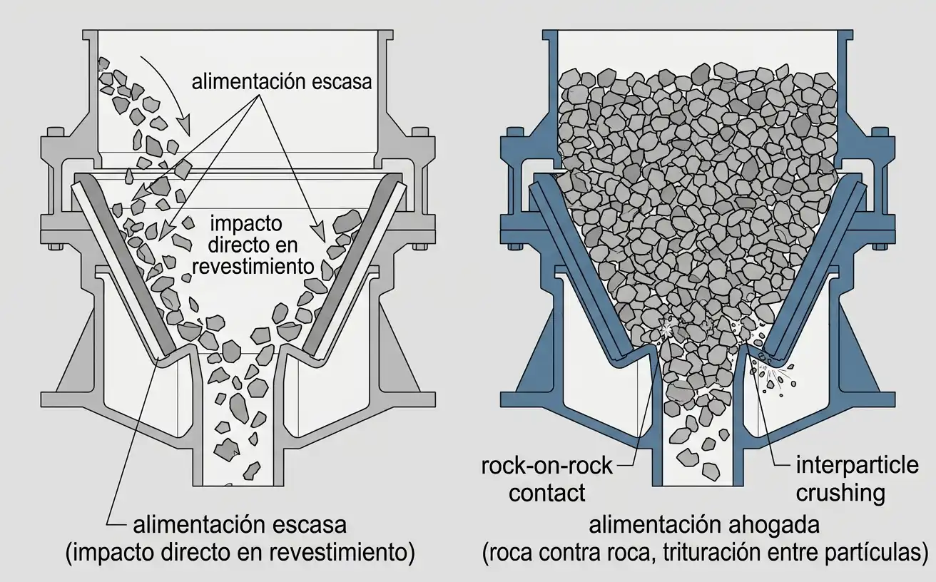 cámara de trituradora de cono