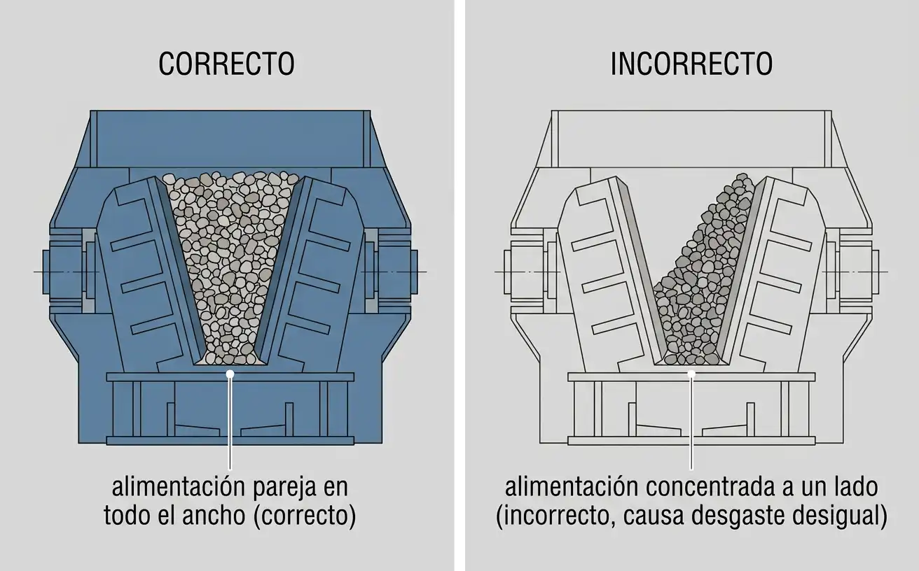 cámara trituradora de mandíbulas