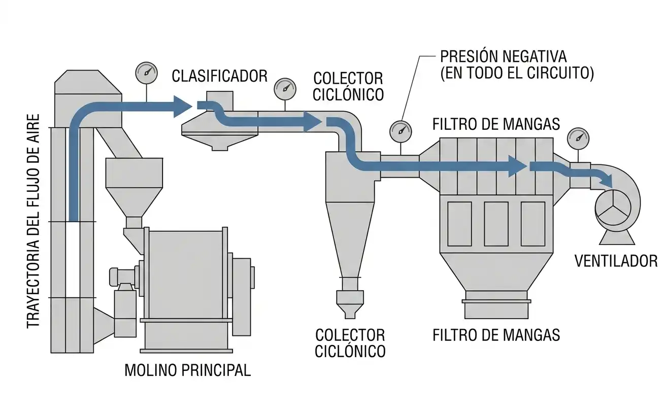 el ventilador colocado